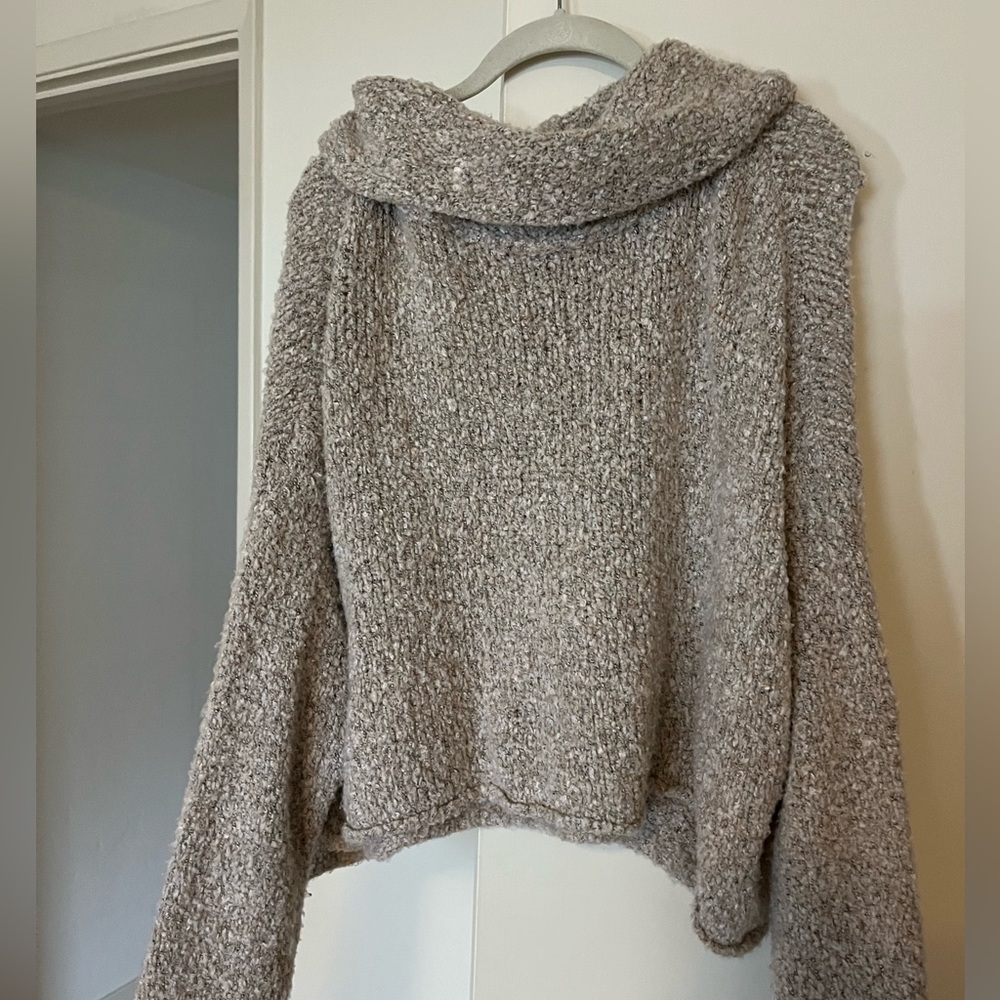 Cowl Neck Sweater in beige - Free People